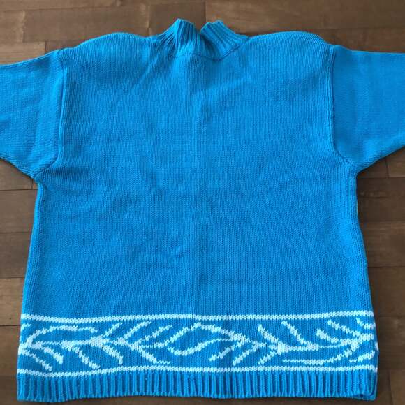 Lauren Hansen Vintage 80's Mom floral Sweater in blue, yellow, green size large - Picture 8 of 11